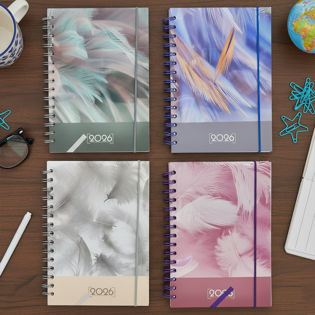 Agenda Flip® 2026 con espiral Feather