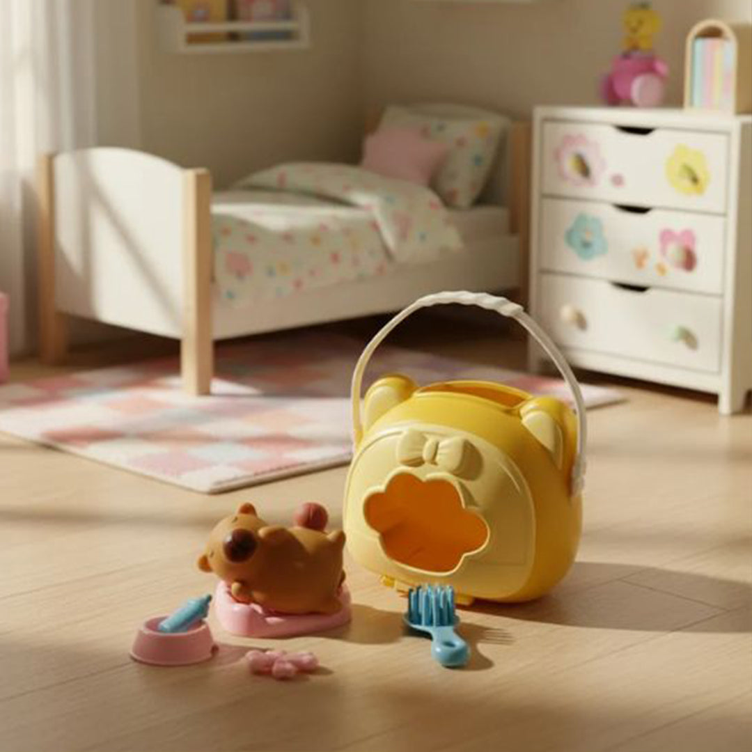 Capibara con accesorios y casita