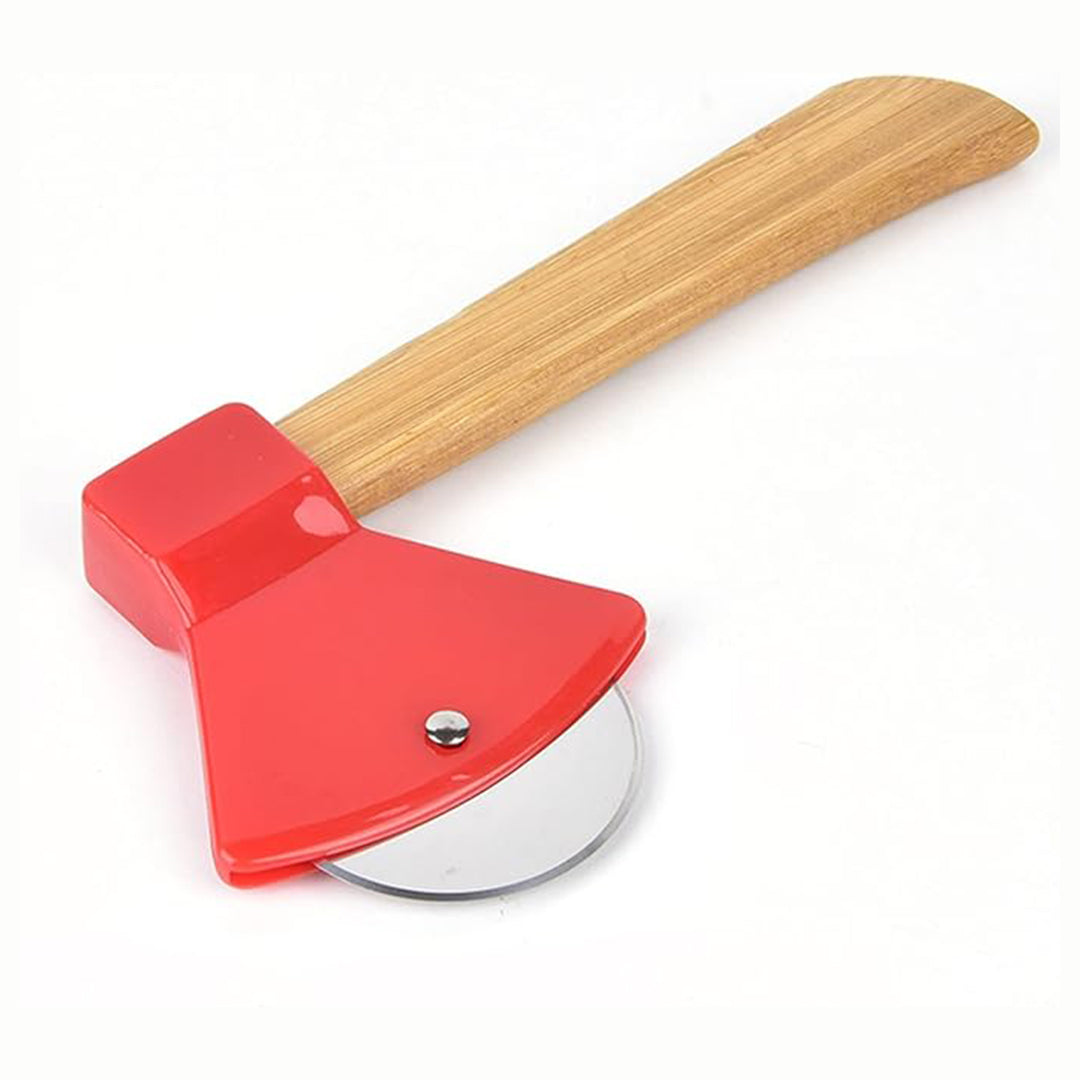 Cortador de pizza con forma de hacha