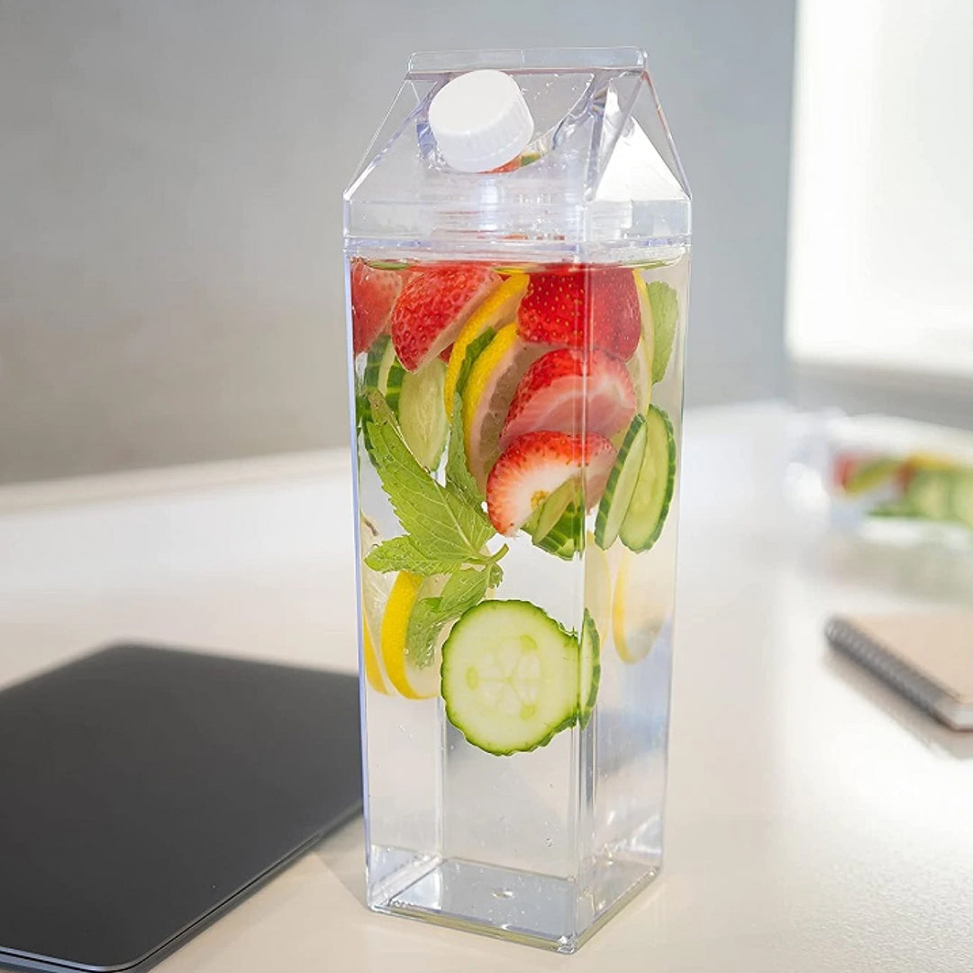 Botella diseño Caja de Leche 500ml