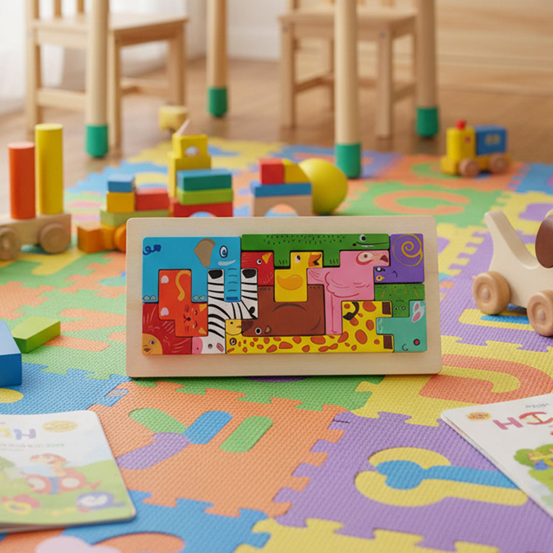 Juego didáctico de madera