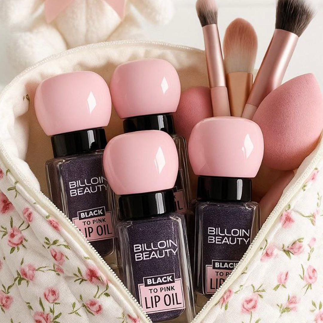 Black to Pink Lip Oil