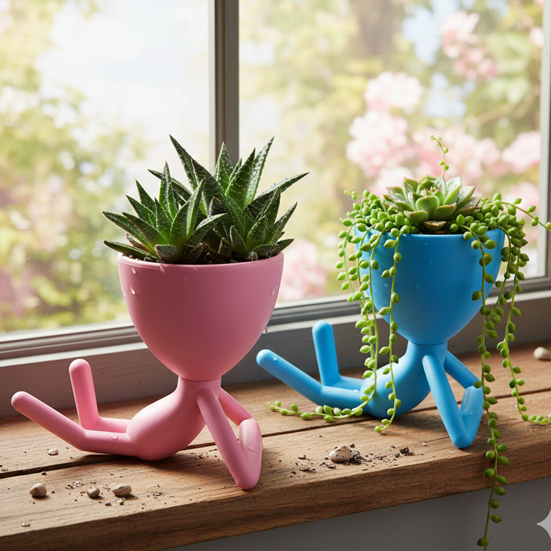 Maceta de plástico George Acostado