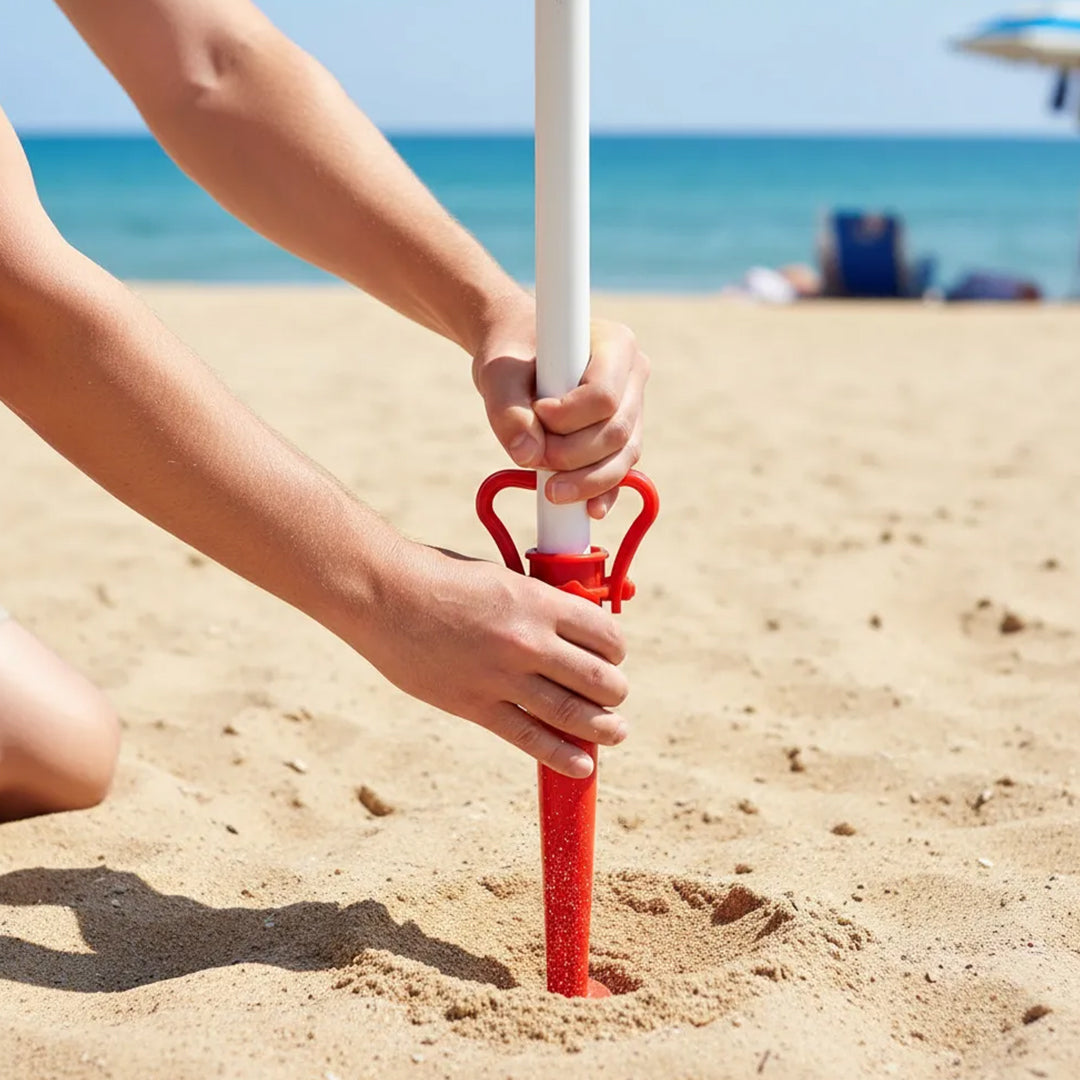 Soporte y anclaje de sombrilla