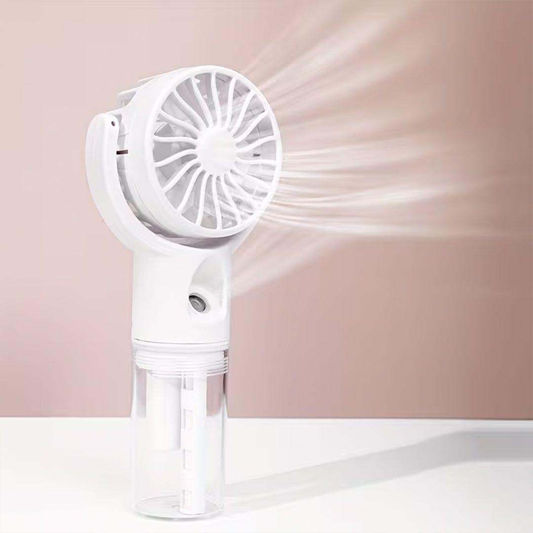 Ventilador con correa y vaporizador.