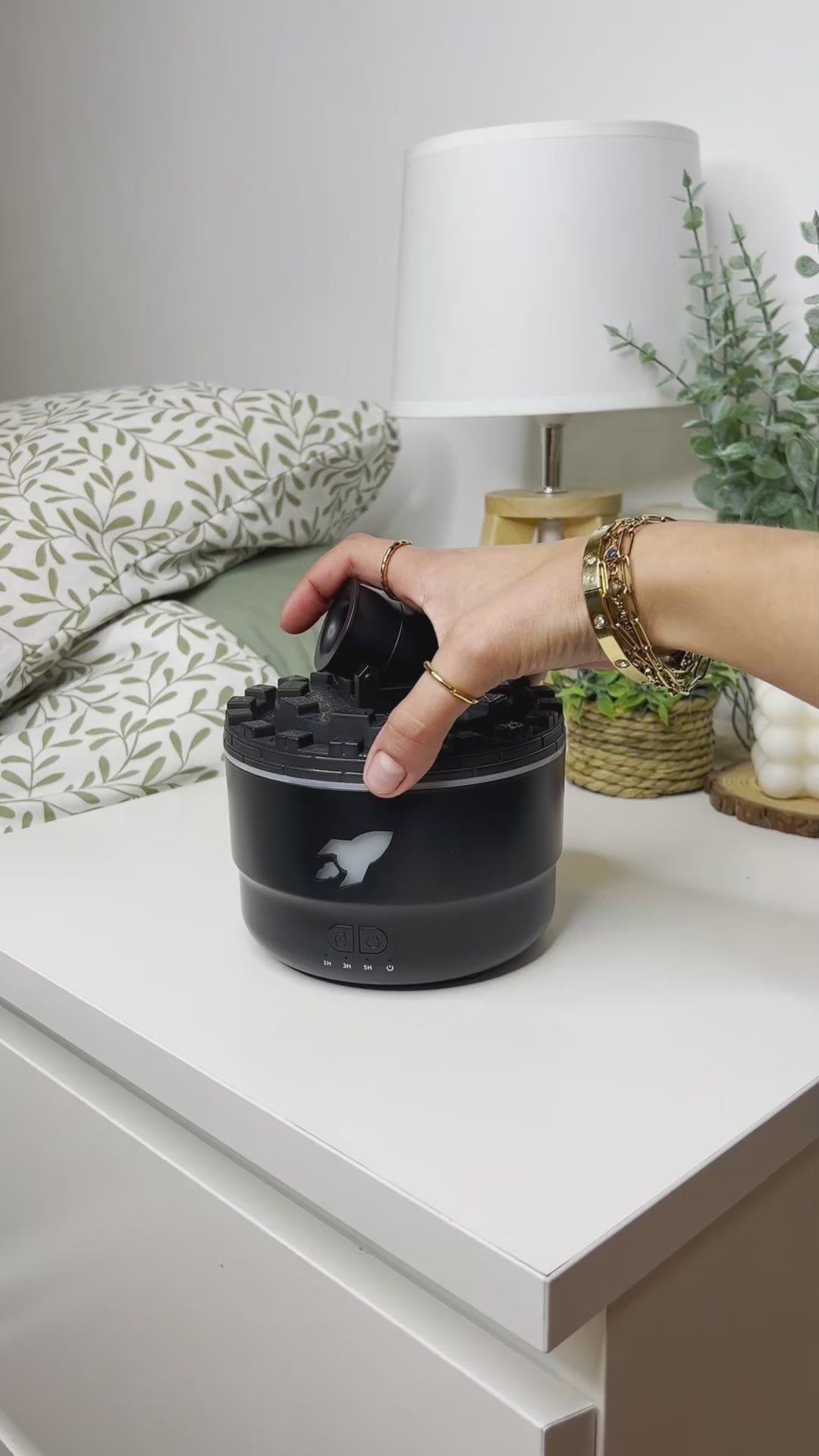 Humidificador ultrasónico diseño Cañón 2 en 1